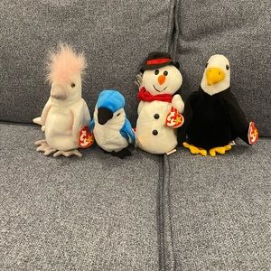 Rocket, kuku, baldy, snowball. 1996 and 1997. Tags on